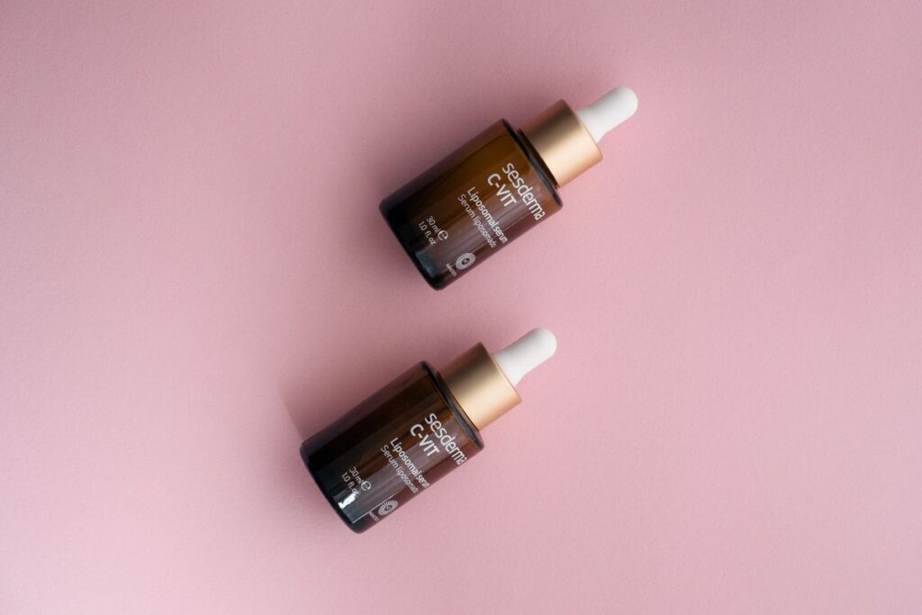 Dropper bottle of vitamin C serum